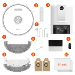 Ultenic T10 Saugroboter Mit Absaugstation, 3000Pa Saugroboter Mit Wischfunktion, Laser Navigation Saugroboter, Mehrstöckige Kartierung Staubsauger Roboter, Roboterstaubsauger Ideal Für Teppiche -Philips Haushaltsgeräte Verkaufsgeschäft 57d326e7d6279b83a5feff523bbae434