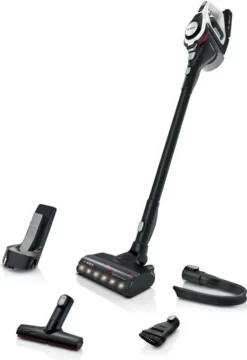 Bosch Electroménager Unlimited Série BBS8214, Wiederaufladbarer Staubsauger, Weiß, 1 Batterie