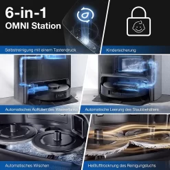 Ecovacs Deebot X1 Omni Saugroboter Wischfunktion Kamera 4 Reinigungsstufen 0,4 L -Philips Haushaltsgeräte Verkaufsgeschäft 59b722628cdd4237891aff23543de0db