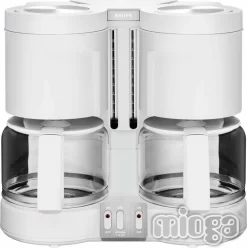 KRUPS Kaffeemaschine KM 8501 2 X 10 Tassen 2 X 1100 W Weiß -Philips Haushaltsgeräte Verkaufsgeschäft 5b807da44c84868b0542fa6720fcbb1d