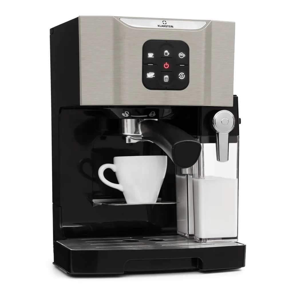 BellaVita Kaffeemaschine 3-in-1 1450 W 20 Bar Milchschäumer 1 BellaVita Kaffeemaschine 3-in-1 1450 W 20 Bar Milchschäumer