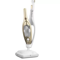 CLEANmaxx Dampfbesen - Mit Knickgelenk - Gold/weiß Dampfreiniger Steam Hygiene Fliesen Küche Bad Reinigung -Philips Haushaltsgeräte Verkaufsgeschäft 5fbe58725da0236d6eecbbeaf1b24530