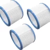 Vhbw Filterset 3x Faltenfilter Kompatibel Mit Nilfisk / Alto / Wap Aero 20, 21, 25, 26, 31 Nass- Und Trockensauger - Filter, Patronenfilter