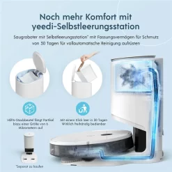 Yeedi Vac Max Saugroboter Mit Wischfunktion 3000Pa Teppicherkennung Staubsauger Roboter -Philips Haushaltsgeräte Verkaufsgeschäft 6166683c3ca7b9690810d6f0b93d745c