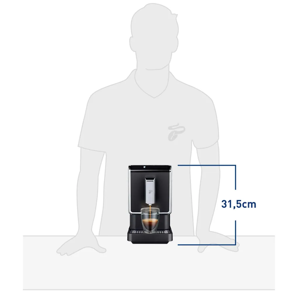 Tchibo Kaffeevollautomat Esperto Latte Inkl. 1kg Barista Caffè Crema Für Caffè Crema Und Espresso, Anthrazit 5 Tchibo Kaffeevollautomat Esperto Latte Inkl. 1kg Barista Caffè Crema Für Caffè Crema Und Espresso, Anthrazit – Bild 5