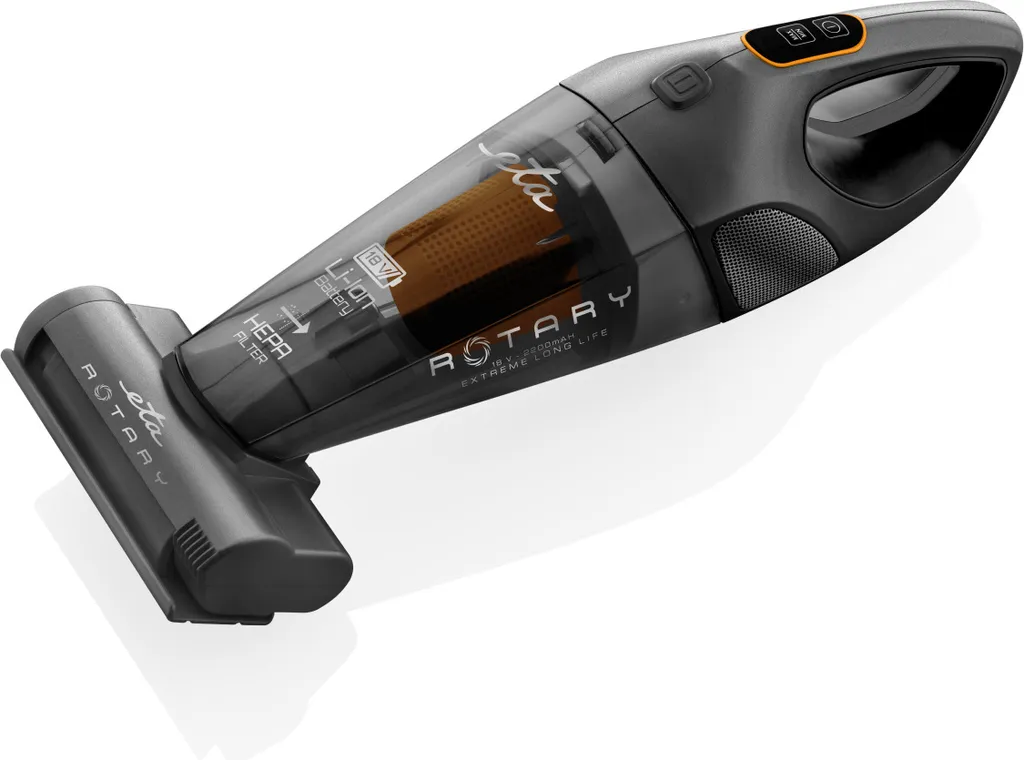 ETA Rotary ETA242590000 Akku-Handsauger, Li-ion Akku 18 V, HEPA-Filter, Elektrischer Rotationsbürste 3 ETA Rotary ETA242590000 Akku-Handsauger, Li-ion Akku 18 V, HEPA-Filter, Elektrischer Rotationsbürste – Bild 3