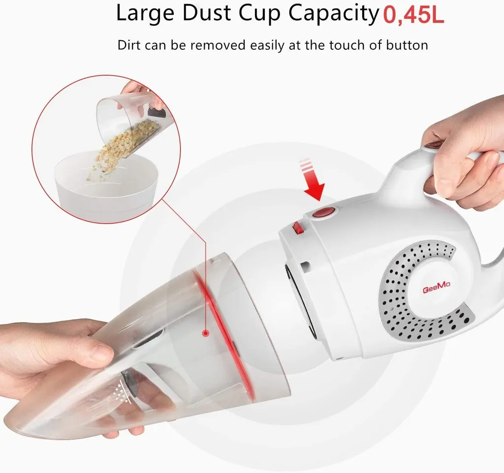 GeeMo X4 Handheld Staubsauger 8500Pa Für Home Und Auto 7 GeeMo X4 Handheld Staubsauger 8500Pa Für Home Und Auto – Bild 7