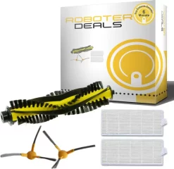 Zubehör Set Für Tesvor X500, X500Pro, T8, M1, S6 (2x Seitenbürsten, 1x Hauptbürste, 2x Filter)