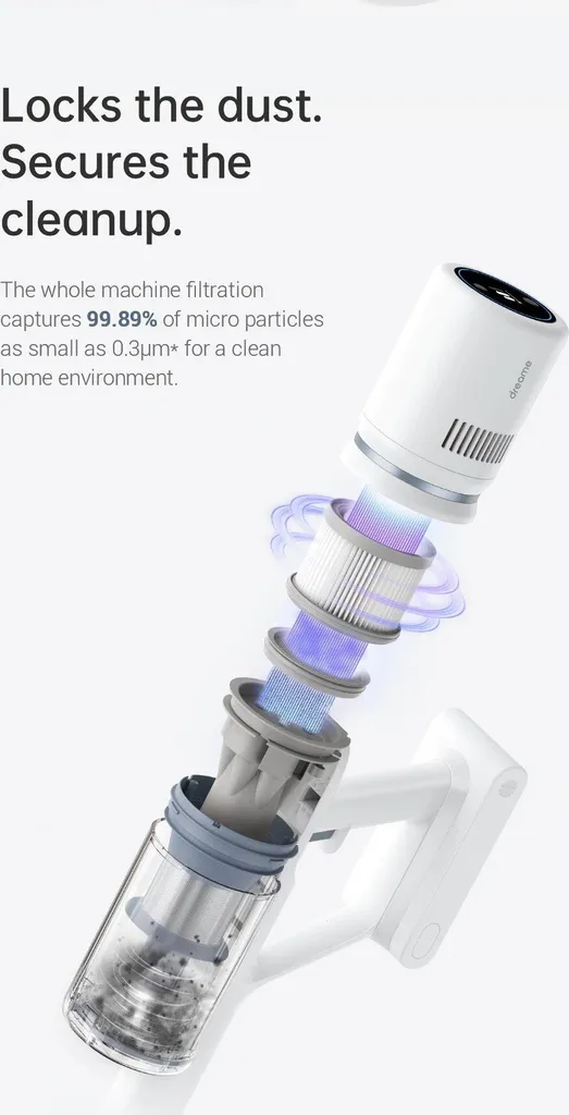 Dreame P10 Kabelloser Handstaubsauger - 22000Pa - 60min Autonomie - 120k RPM 3 Dreame P10 Kabelloser Handstaubsauger - 22000Pa - 60min Autonomie - 120k RPM – Bild 3