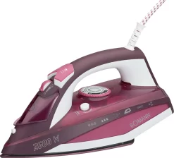 BOMANN Dampfbügelautomat DB 6005 CB Weiß/rot Dampf Bügeleisen 7 Funktionen