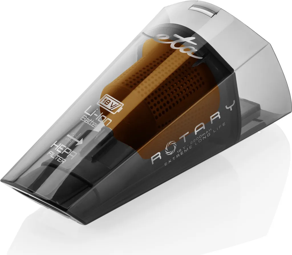 ETA Rotary ETA242590000 Akku-Handsauger, Li-ion Akku 18 V, HEPA-Filter, Elektrischer Rotationsbürste 10 ETA Rotary ETA242590000 Akku-Handsauger, Li-ion Akku 18 V, HEPA-Filter, Elektrischer Rotationsbürste – Bild 10