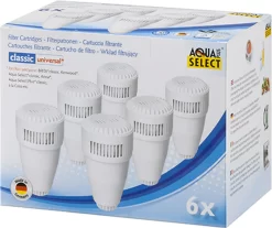 Aqua Select Classic Wasserfilterkartuschen, Patronen Im 6er Pack
