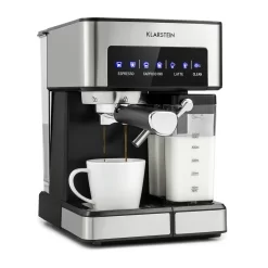 Arabica Comfort Espressomaschine 1350W 20 Bar 1,8l Touch-Bedienfeld Edelstahl