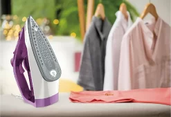 Tefal FV2836 Trocken- & Dampfbügeleisen Keramik-Bügelsohle 2400 W Violett, Weiß -Philips Haushaltsgeräte Verkaufsgeschäft 72129c3df7fd37bd374c10c34a4e0d7f