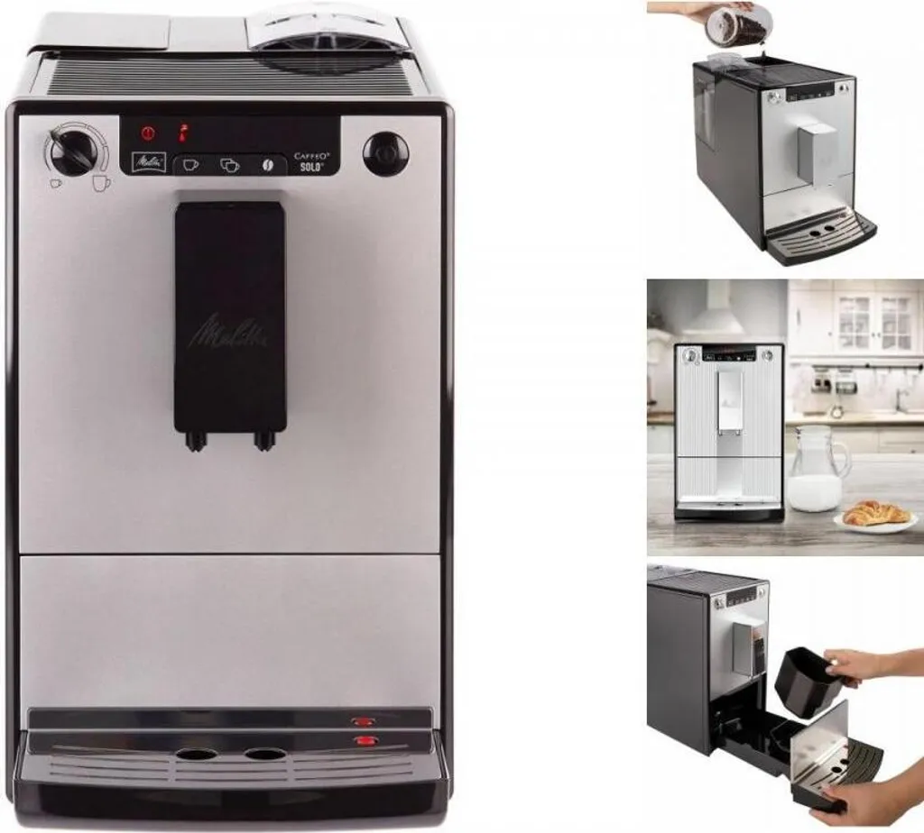 MELITTA E950-666 - Automatische Kaffeemaschine Solo Pure Silver - 1400 W - 3 Intensitätseinstellungen - 125 G Bohnenbehälter 6 MELITTA E950-666 - Automatische Kaffeemaschine Solo Pure Silver - 1400 W - 3 Intensitätseinstellungen - 125 G Bohnenbehälter – Bild 6