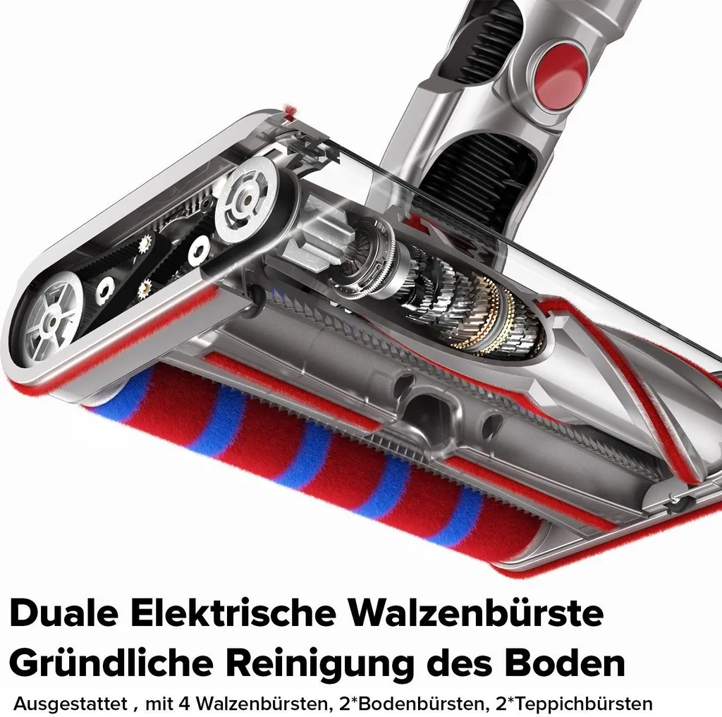 Redroad V17 Silberner Kabelloser Handstaubsauger 2 Redroad V17 Silberner Kabelloser Handstaubsauger – Bild 2