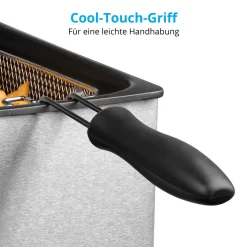 MEDION MD 18084 Fritteuse (2.000 Watt, 3L Ölbehälter, Hochwertiges Edelstahlgehäuse, Temperatureinstellung Bis 190° C) Silber -Philips Haushaltsgeräte Verkaufsgeschäft 73af1e604dfaa5e8fe00fa441b29850f