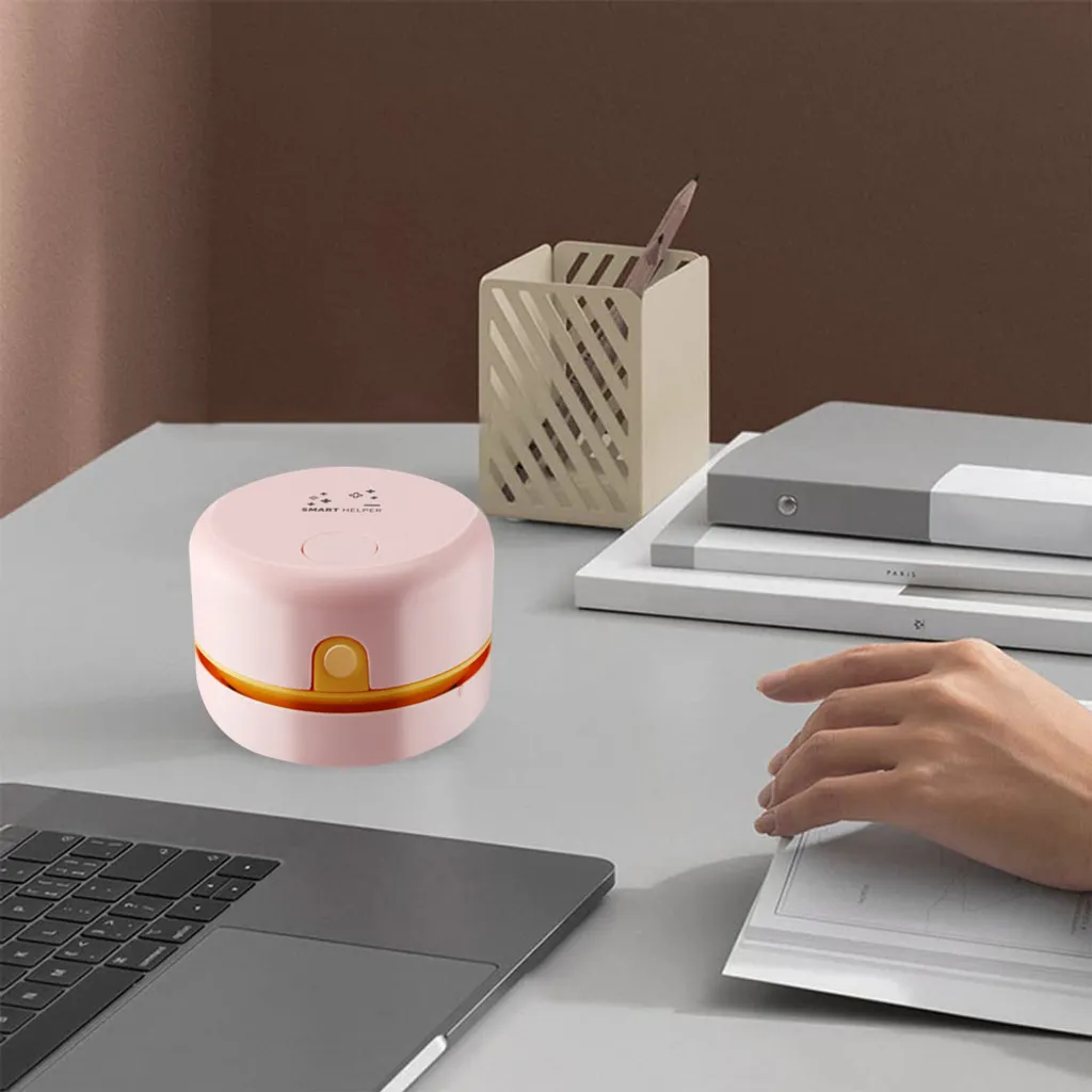 Desktop-Staubsauger USB Aufladbar Einstellbare Saugkraft Mini Tisch Staubsammler Für Tastatur Home Office ,Pink 4 Desktop-Staubsauger USB Aufladbar Einstellbare Saugkraft Mini Tisch Staubsammler Für Tastatur Home Office ,Pink – Bild 4