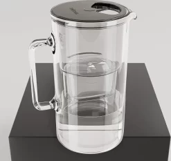 Wessper Wasserfilterkanne Aus Glas 2.5 L Kompatibel Mit Brita-Wasserfilterkartuschen, Inklusive 1 Wasserfilter-Kartusche, Reduziert Kalk Und Chlor, Schwarz -Philips Haushaltsgeräte Verkaufsgeschäft 7b3542898f8537dd2e3bc70cf08aa1a9