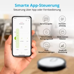 MEDION Saugroboter Mit Absaugstation S40 (2000Pa, Intelligente Navigation, Alexa Roboterstaubsauger Für Hartböden Fliesen Laminat, Teppicherkennung, Tierhaar Optimiert, HEPA14 Filter, Fernbedienung) -Philips Haushaltsgeräte Verkaufsgeschäft 7b5b8c698c0e1a29d5c6894ee7366f32