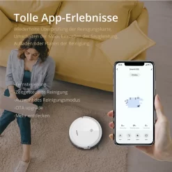 SmartAI Saugroboter Staubsauger Roboter APP Fernbedienung 2600Pa Staubsauger Weiß -Philips Haushaltsgeräte Verkaufsgeschäft 7cb29b3d427442b22b851374fbd30ddd