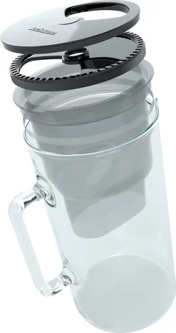 Wessper Wasserfilterkanne Aus Glas 2.5 L Kompatibel Mit Brita-Wasserfilterkartuschen, Inklusive 1 Wasserfilter-Kartusche, Reduziert Kalk Und Chlor, Schwarz -Philips Haushaltsgeräte Verkaufsgeschäft 7e77723c0b828a2d1b65fe3f772e2fd5