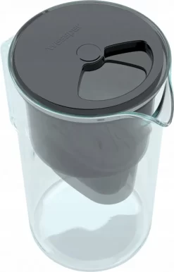 Wessper Wasserfilterkanne Aus Glas 2.5 L Kompatibel Mit Brita-Wasserfilterkartuschen, Inklusive 1 Wasserfilter-Kartusche, Reduziert Kalk Und Chlor, Schwarz -Philips Haushaltsgeräte Verkaufsgeschäft 7eed7ebb6a6cac7e31fdbc8bfe60b906 1
