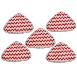 Vhbw 5x Wischbezug Ersatz Für Vileda 146576 Für Dampfreiniger, Dampfmop - Mikrofaser, Rot, Weiß