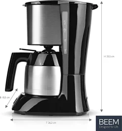 BEEM Filter Kaffeemaschine Thermo Permanentfilter 900W Filterkaffee Edelstahl -Philips Haushaltsgeräte Verkaufsgeschäft 7f9c278eaf1a83a00bf18df86a740171