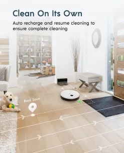 Yeedi Vac Hybrid Saugroboter Mit Absaugstation, 2500Pa Saugstärke Mit Wischfunktion, Teppicherkennung, Raumkarte, Sperrzone, 7,7 Cm Ultradünn -Philips Haushaltsgeräte Verkaufsgeschäft 83670d458ee3a1432cf01655993b1dc3