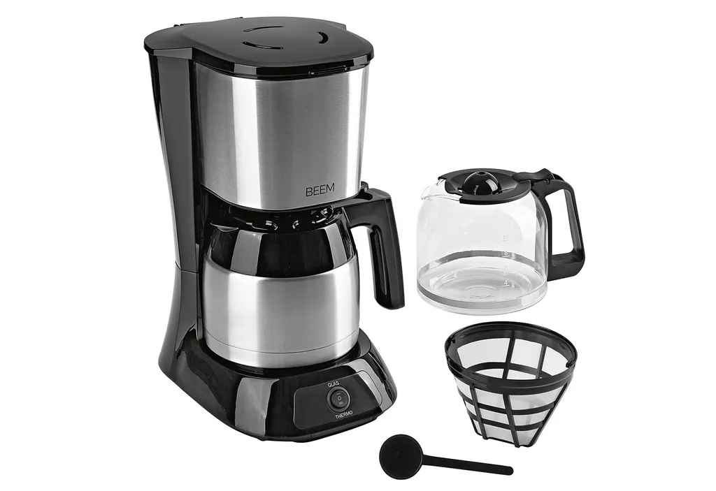 Kaffeemaschine Filter Kaffeemaschine 10 Tassen Thermoskanne Edelstahl Glaskanne 15 Kaffeemaschine Filter Kaffeemaschine 10 Tassen Thermoskanne Edelstahl Glaskanne – Bild 15
