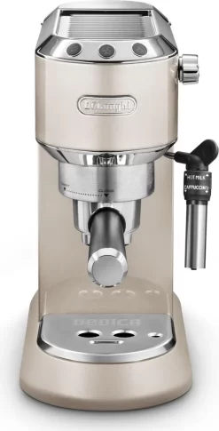 De'Longhi Delonghi Kaffeemaschine Dedica Metallics EC785.BG Pumpendruck 15 Bar, Eingebauter Milchaufschäumer, Manuell, 1300 W, Beige -Philips Haushaltsgeräte Verkaufsgeschäft 85edf933c21286dcf09e4eede546f19c