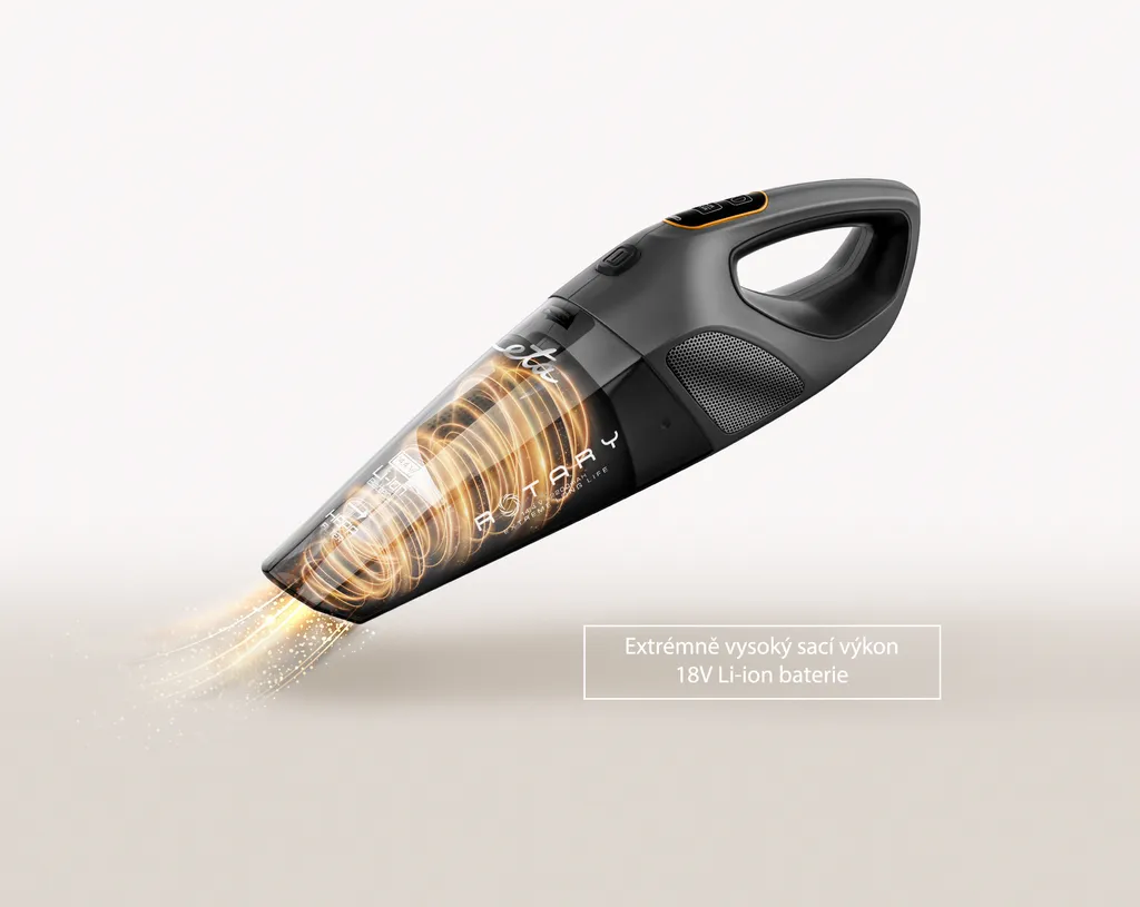 ETA Rotary ETA242590000 Akku-Handsauger, Li-ion Akku 18 V, HEPA-Filter, Elektrischer Rotationsbürste 5 ETA Rotary ETA242590000 Akku-Handsauger, Li-ion Akku 18 V, HEPA-Filter, Elektrischer Rotationsbürste – Bild 5