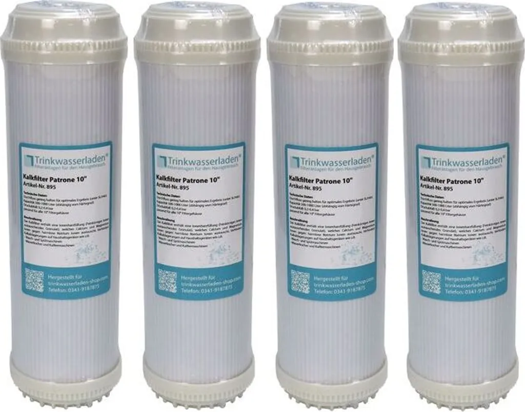 4x Kalkfilter 10' Wasserfilter Enthärtung Antikalk Ionenaustausch 2 4x Kalkfilter 10' Wasserfilter Enthärtung Antikalk Ionenaustausch – Bild 2
