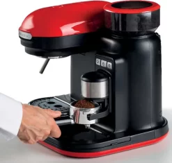 Ariete Siebträger-Espressomaschine Moderna Mit Kaffeemühle Und Aufschäumdüse, Rot/schwarz 26 Ariete Siebträger-Espressomaschine Moderna Mit Kaffeemühle Und Aufschäumdüse, Rot/schwarz -Philips Haushaltsgeräte Verkaufsgeschäft 876ecdd6eb6364f1630856a0568ba46c