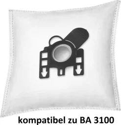 30x Rs-products Stausbaugerbeutel Passend Für BASE BA 3100 I BA3100 Und Menalux 3100