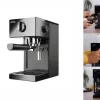 Solac Squissita Easy Graphite, Espressomaschine, 1,5 L, Kaffeepad, Gemahlener Kaffee, 1050 W, Graphit