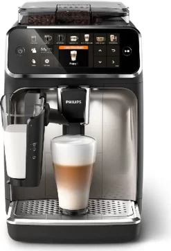 Does Not Apply Philips Series 5400 Kaffeevollautomat – Lattego Milchsystem, 12 Kaffeespezialitäten, Intuitives Display, 4 Benutzerprofile, Chrom (EP5447/90), Chrom / Einzigartig