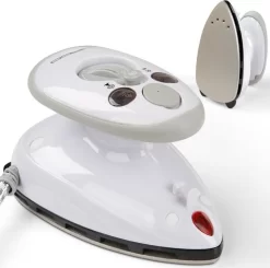 Jago® Mini Bügeleisen - Grau, 260-420 W, Antihaft Bügelsohle, Wassertank 40 Ml, 100-240 V Netzspannung Umschaltbar, Mit/ohne Dampf - Dampfbügeleisen, Reisebügeleisen -Philips Haushaltsgeräte Verkaufsgeschäft 8ce0d1e85aa15858ce3aeea45a2e8fec