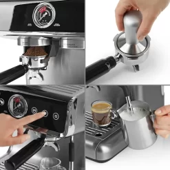 BEEM ESPRESSO-GRIND-PROFESSION Espresso-Siebträgermaschine Mit Mahlwerk - 15 Bar Espressomaschine Siebträger Maschine Barista Kaffee Mahlwerk Milchaufschäumer -Philips Haushaltsgeräte Verkaufsgeschäft 8ddbacb21990ba082fe439b5869eb264