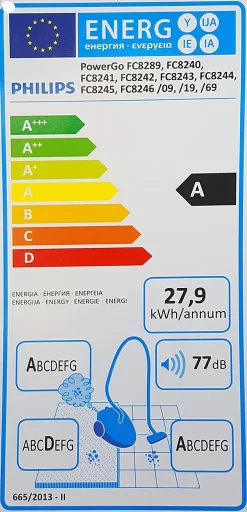 PHILIPS PowerGo FC8240/09 Staubsauger Mit Beutel 750W Blau -Philips Haushaltsgeräte Verkaufsgeschäft 922b67399d999959a5f6270939e07b6a