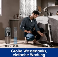 Tineco Floor ONE S5 PRO 2 Smart Nass-Trockensauger Wischmopp, LCD-Display, Bodenreiniger,35 Min. Laufzeit, Wi-Fi, App Und Sprachführung -Philips Haushaltsgeräte Verkaufsgeschäft 92ba5b53e8aec5e767575dce771eaef3