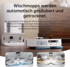 Dreame L10S Ultra Saugroboter Mit Absaugstation Selbstwaschend Selbstauffüllend Selbstentleerend 5300Pa AI+3D Navigation Spinnwischen Heißlufttrocknung Teppicherkennung APP -Philips Haushaltsgeräte Verkaufsgeschäft 9437313ccbac2ea0a216b3329d81314a