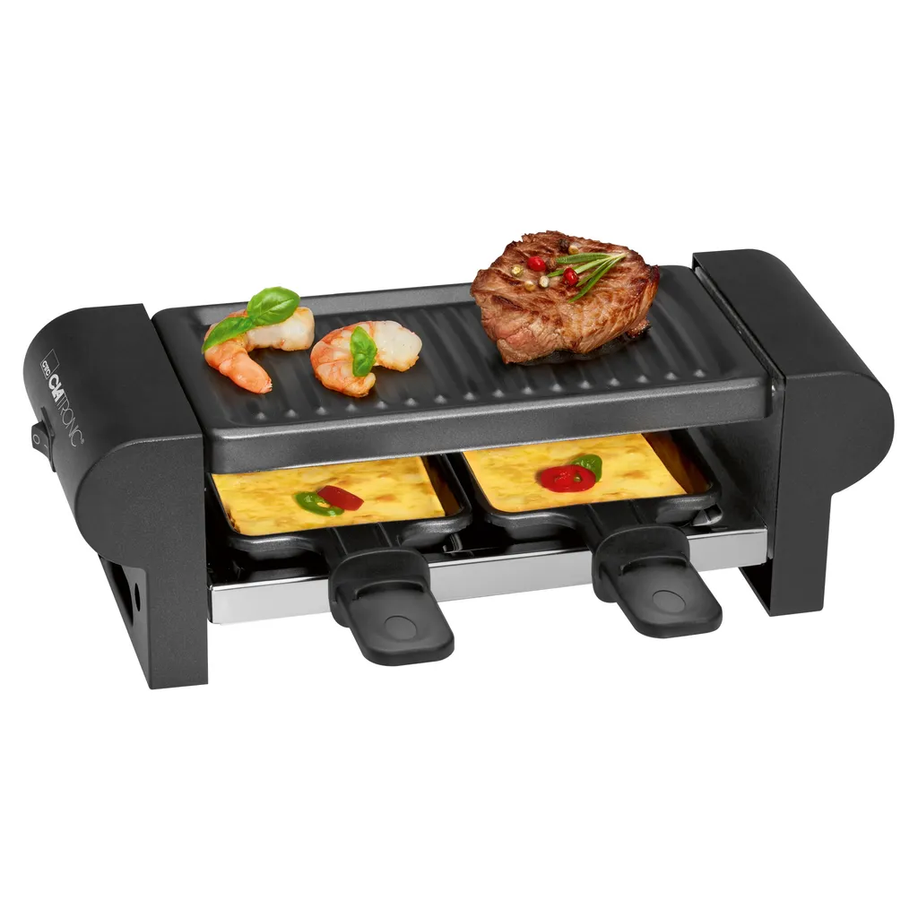 Clatronic Raclette Grill RG 3592 Schwarz / Party / Ideal Für 2 Personen / Tischgrill / Cool Touch-Gehäuse / Antihaftbeschichtet 1 Clatronic Raclette Grill RG 3592 Schwarz / Party / Ideal Für 2 Personen / Tischgrill / Cool Touch-Gehäuse / Antihaftbeschichtet