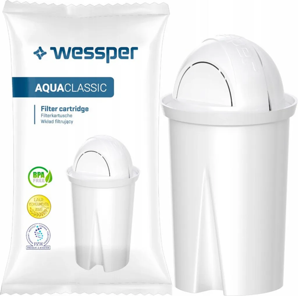 Wessper Glas Wasserfilter 2,5 L Mit 10 Filterkartuschen, Kompatibel Mit Brita Classic-Weiß 4 Wessper Glas Wasserfilter 2,5 L Mit 10 Filterkartuschen, Kompatibel Mit Brita Classic-Weiß – Bild 4