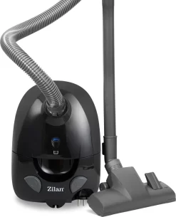 Zilan Staubsauger | Beutellos | Bodenstaubsauger Mit Dauer Staubbeutel | Schwarz