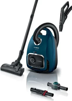 BOSCH BGL6FAM1 - Staubsauger Mit Beutel - Blau - Leistungsvariator Mit Griff - Integrierte Mehrzweckbürste - Erhaltenes Zubehör