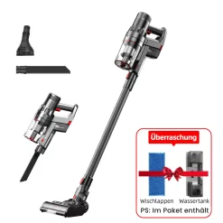 Proscenic P11 Akku Staubsauger Mit Wischfunktion, Kabelloser Staubsauger, 30,000 Pa Starke Saugleistung, Betriebsdauer Bis Zu 50 Min, Auto-Modus