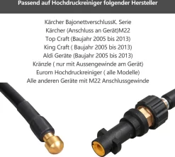 Wolketon 15m Rohrreinigungsschlauch Rohrreiniger Set Für Kärcher Kränzle K2 - K7 Hochdruckreiniger 11 Wolketon 15m Rohrreinigungsschlauch Rohrreiniger Set Für Kärcher Kränzle K2 - K7 Hochdruckreiniger -Philips Haushaltsgeräte Verkaufsgeschäft a1ac68b22c223ee91477b8a593f56156