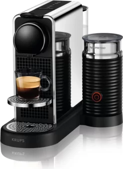 Krups NES CITIZ PLATINUM & MILK XN630, Pad-Kaffeemaschine, 1 L, Kaffeekapsel, 1260 W, Edelstahl